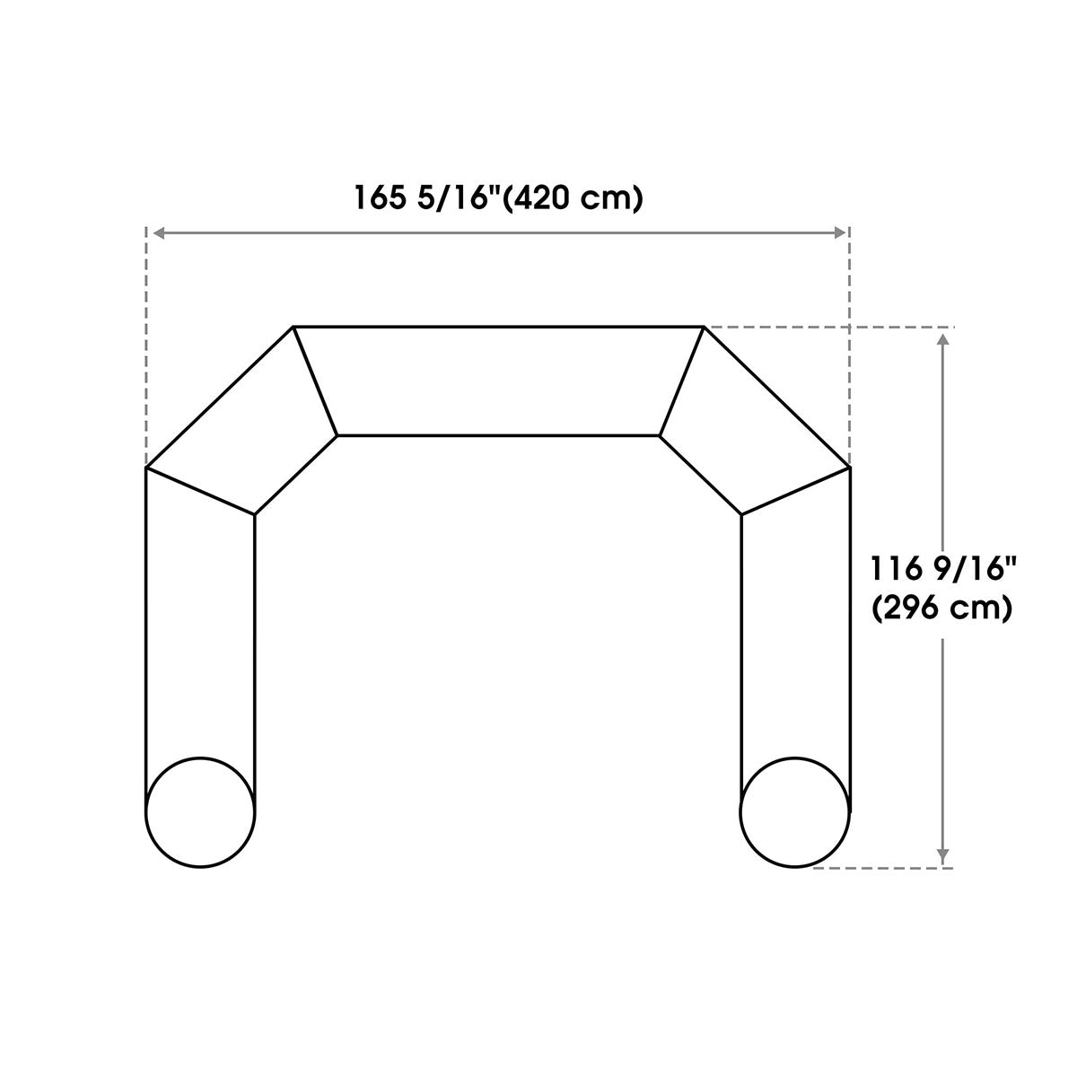Yescom Custom Inflatable Entrance Arches Air Blow Printed Patten