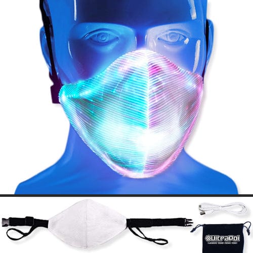Ultra LED Light Up Face Mask Flowart