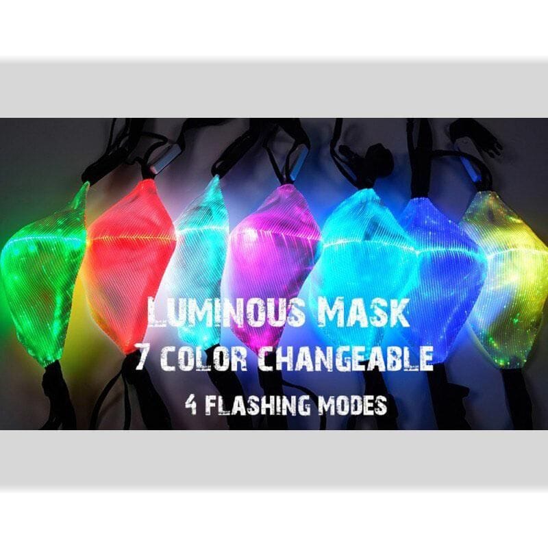 Ultra LED Light Up Face Mask Flowart