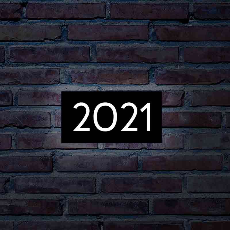 Metal Backlit House Address Plaque