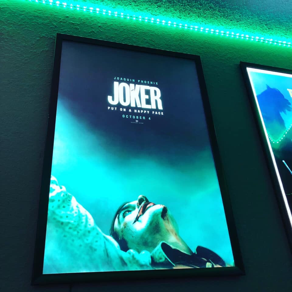 1 Qty Glowbox "World Famous" LED Poster Frame - Select Poster Size: