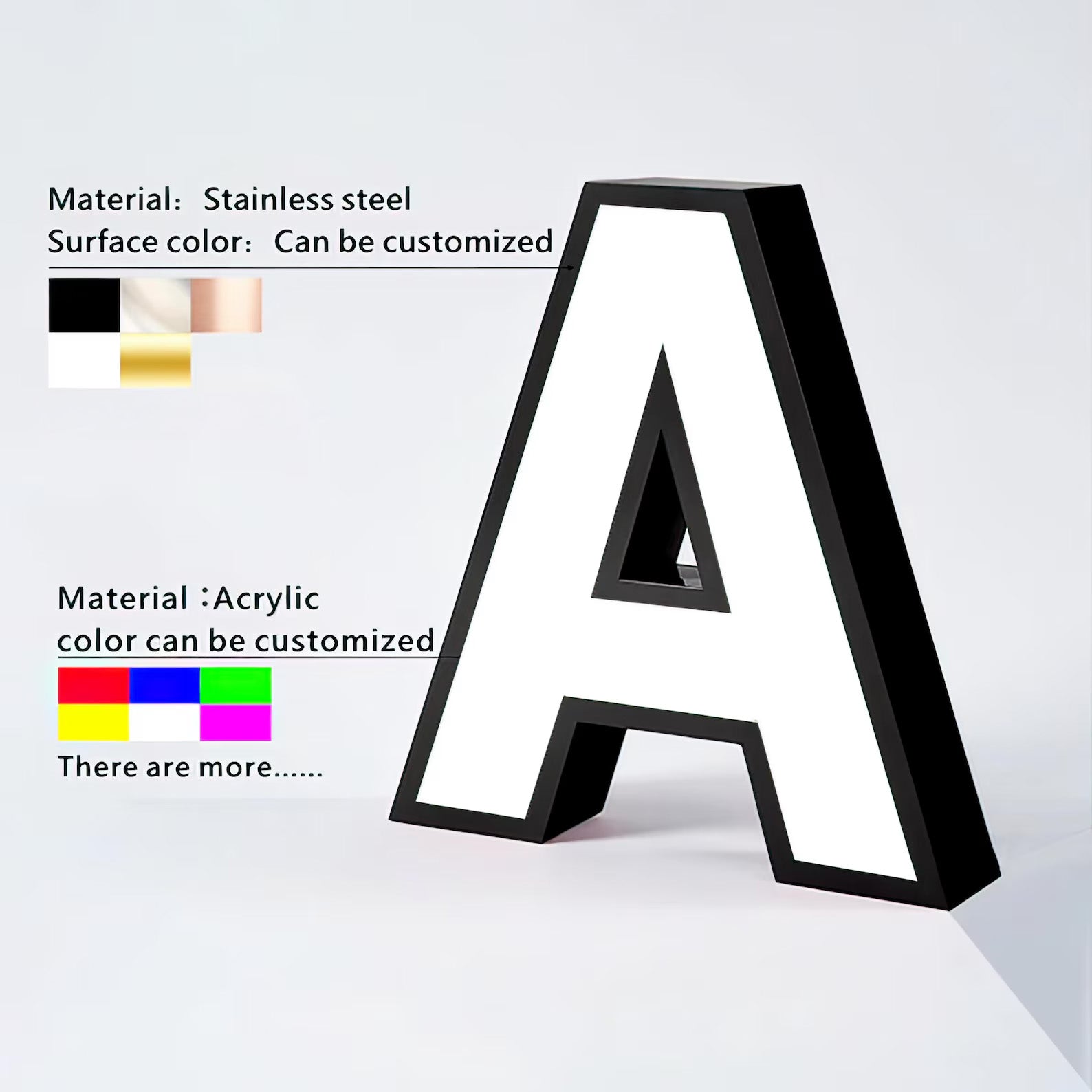 Indoor & Outdoor Custom 3D Front-Lit LED Channel Letter Sign