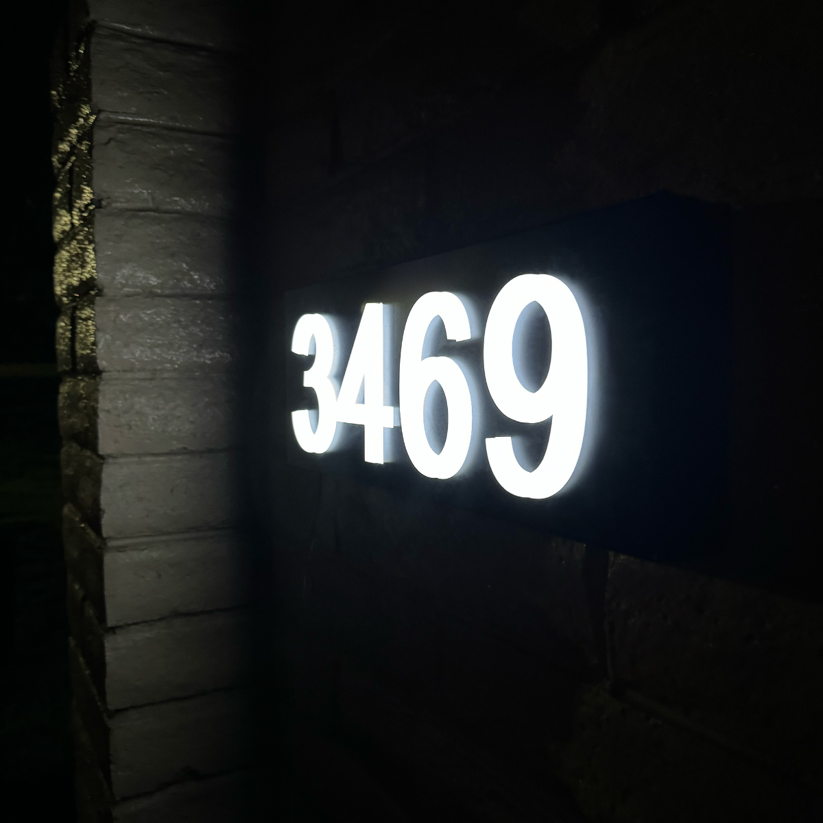 3D Acrylic Metal Backlit House Numbers