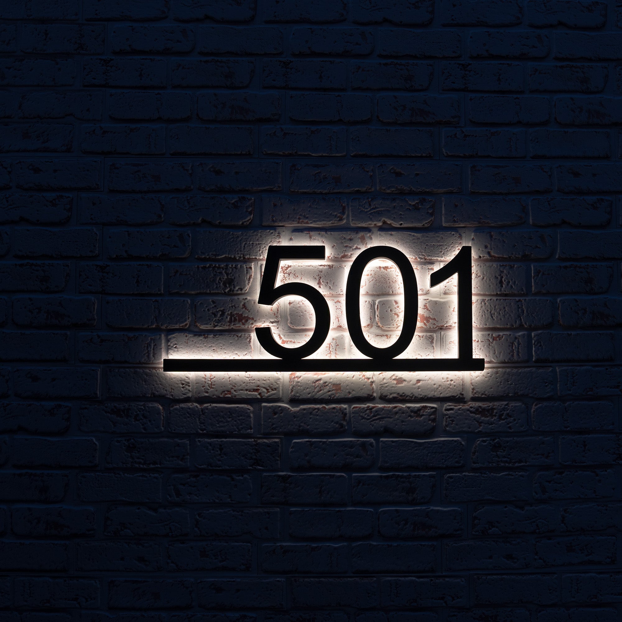 Backlit House Numbers – Underline Edition