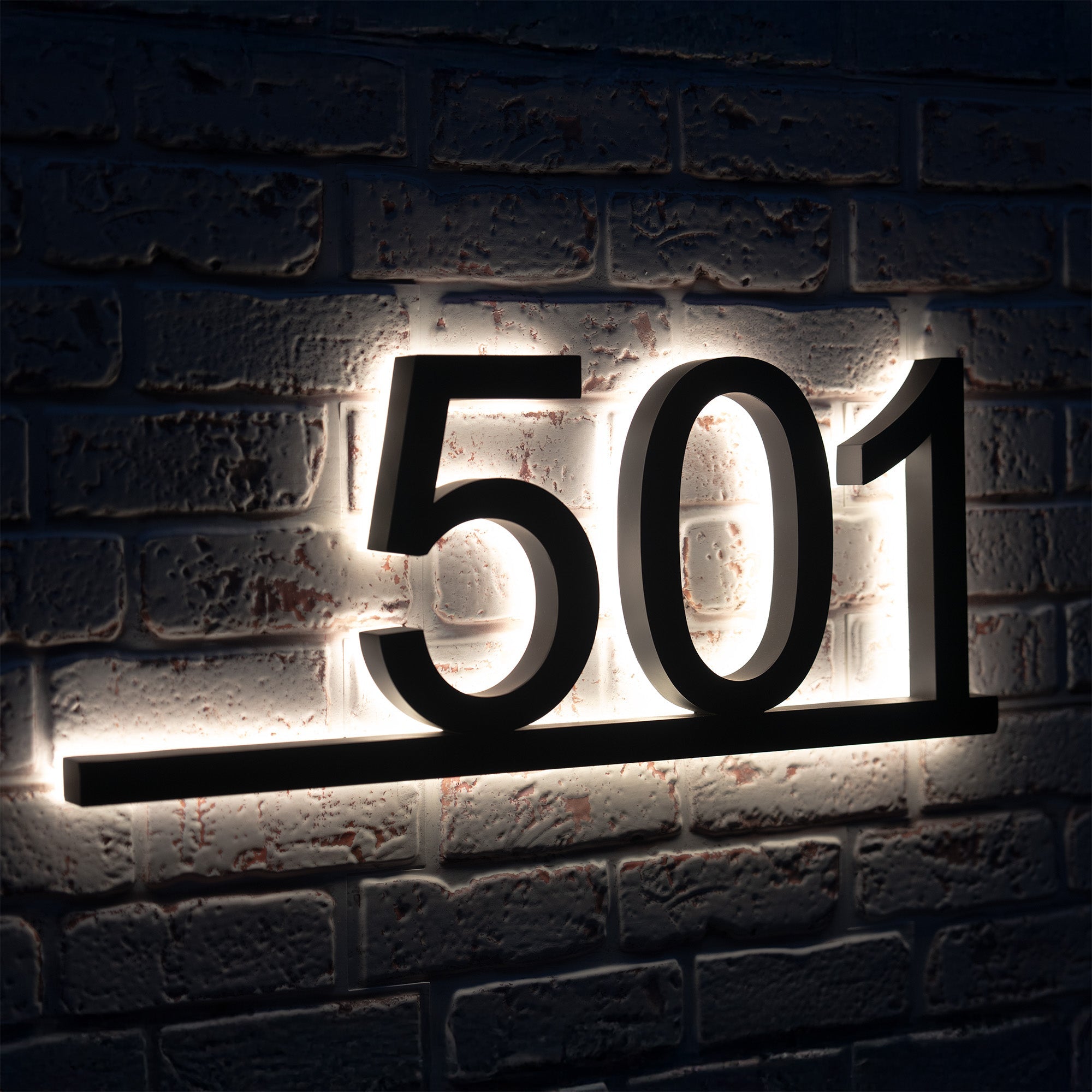 Backlit House Numbers – Underline Edition
