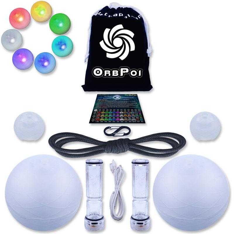OrbPoi LED Contact Poi Flowart