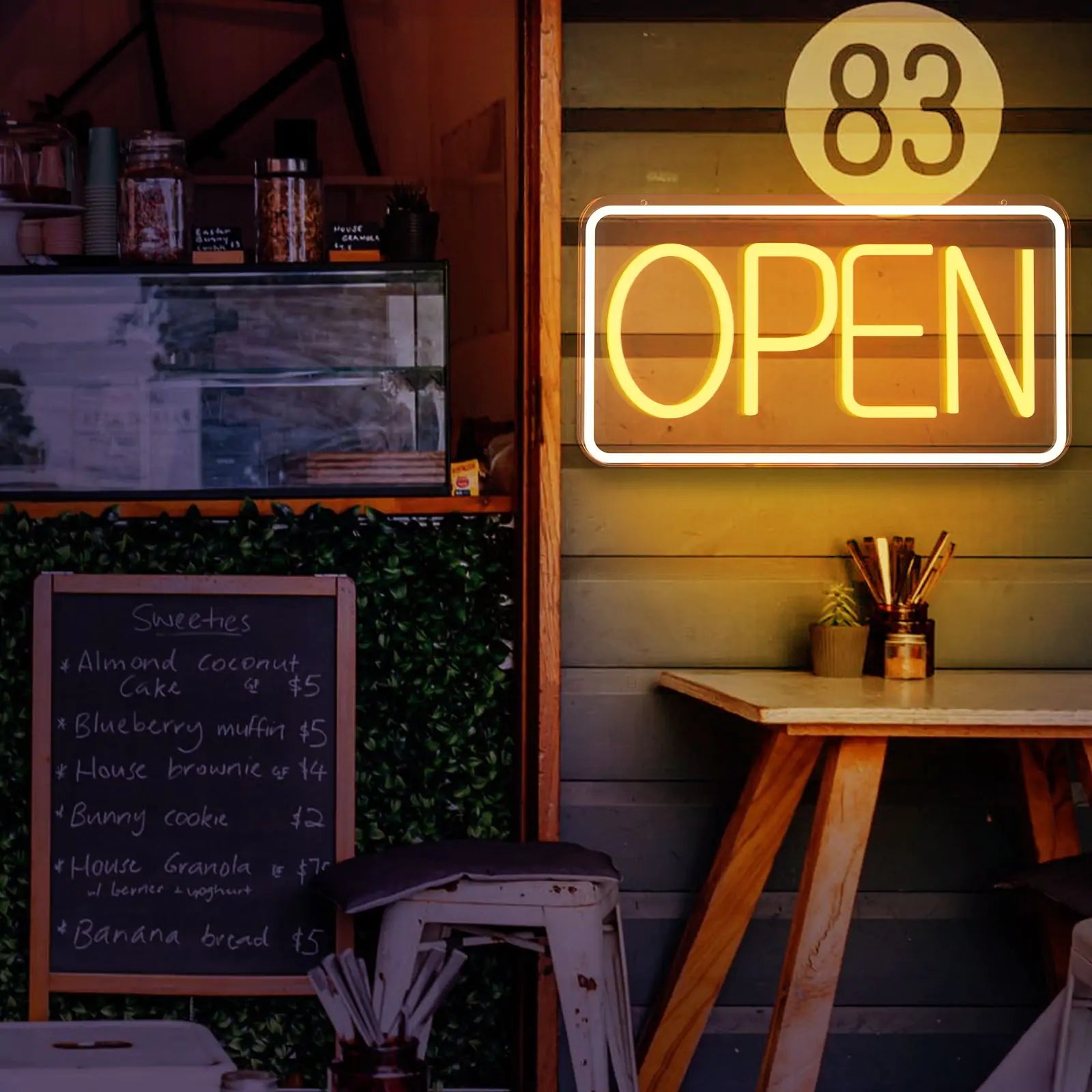 Retail LED Neon Store Open Sign Light For Storefront Businesses
