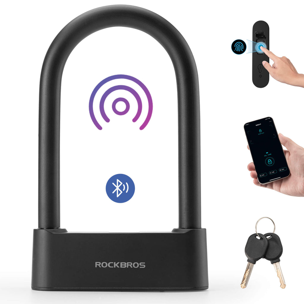 Smart Bluetooth Fingerprint U Lock For Bicycles
