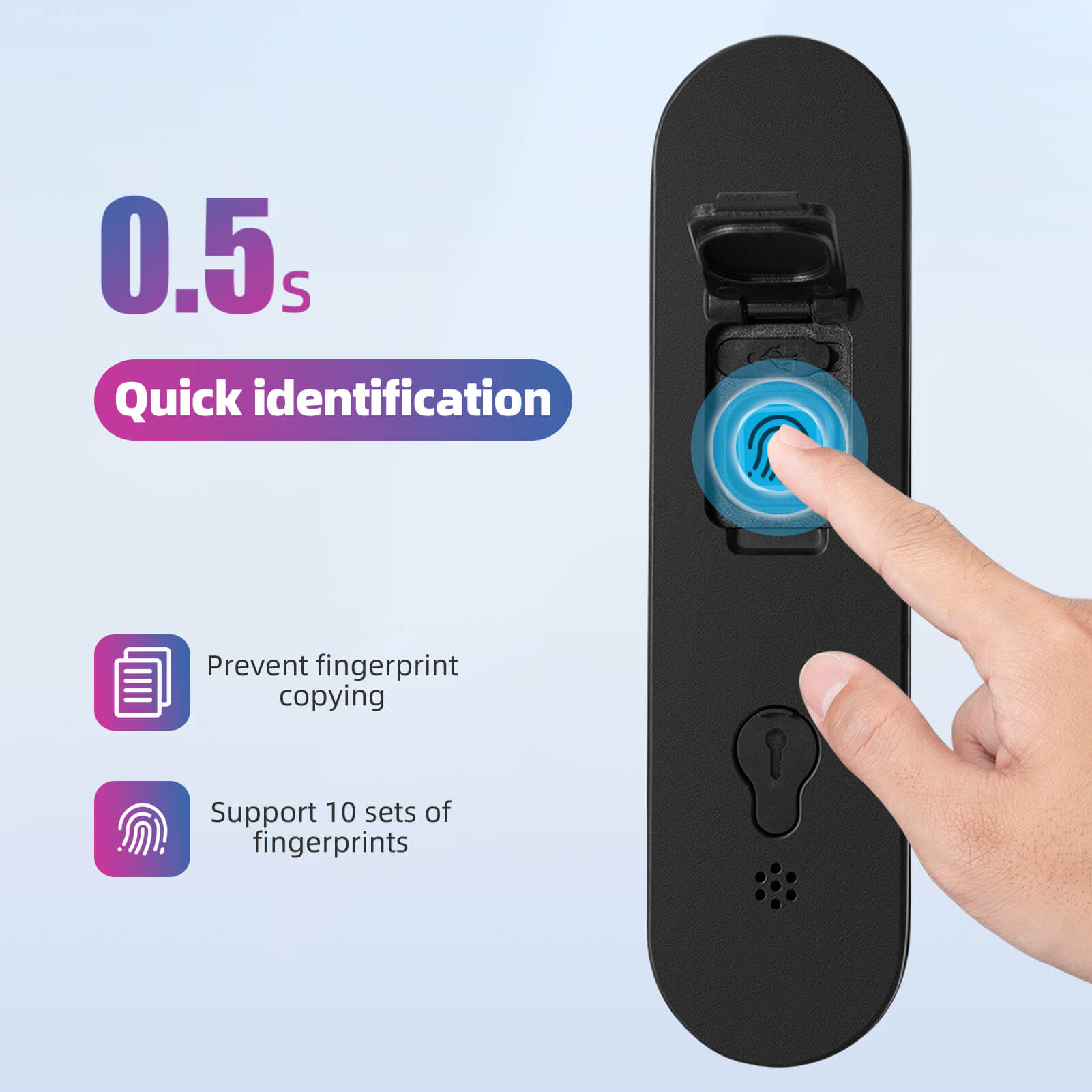 Smart Bluetooth Fingerprint U Lock For Bicycles