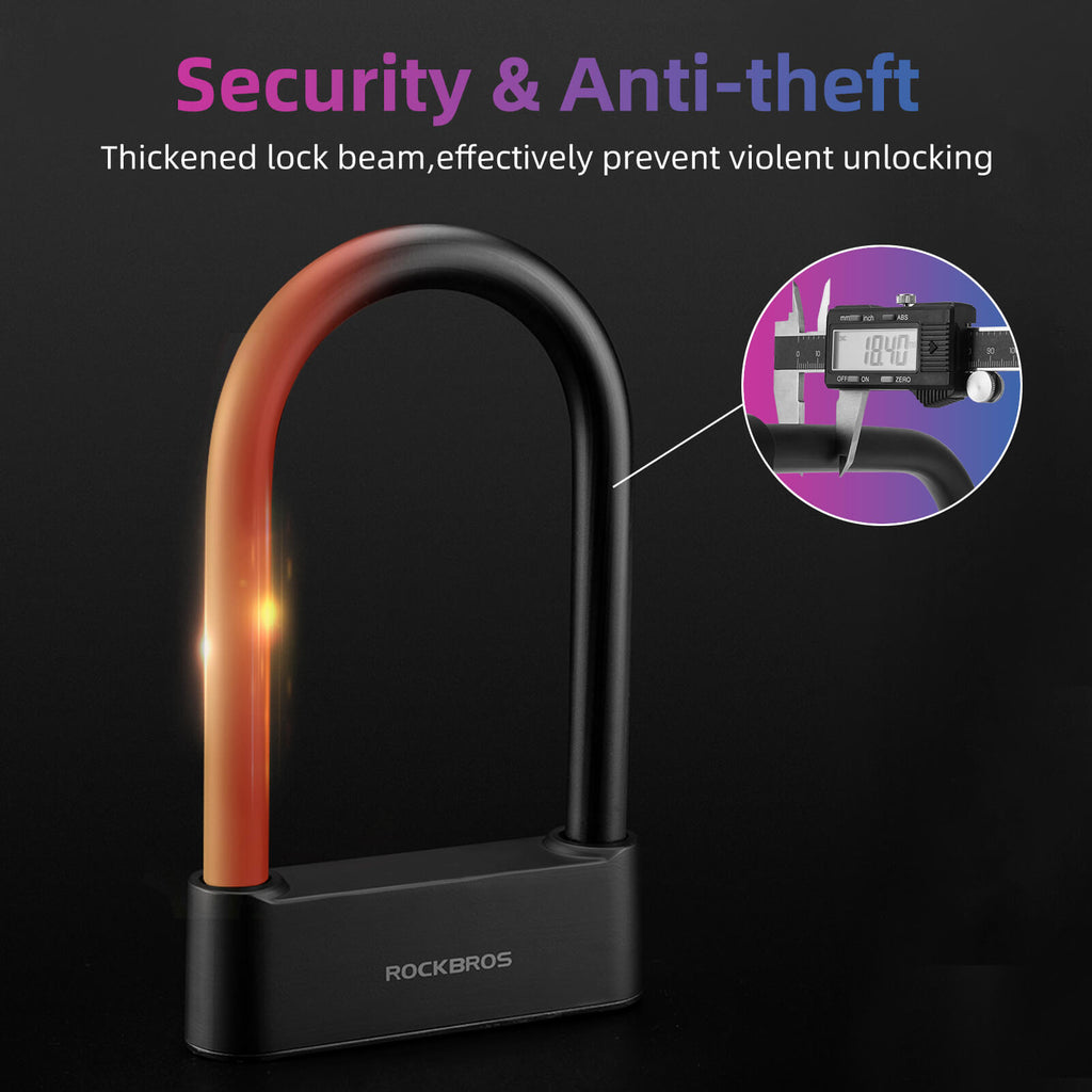 Smart Bluetooth Fingerprint U Lock For Bicycles