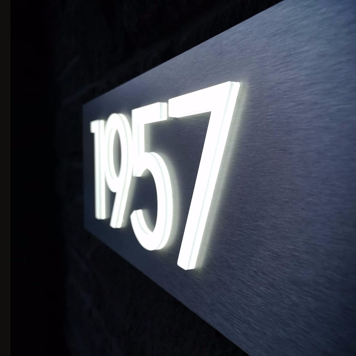 3D Acrylic Metal Backlit House Numbers