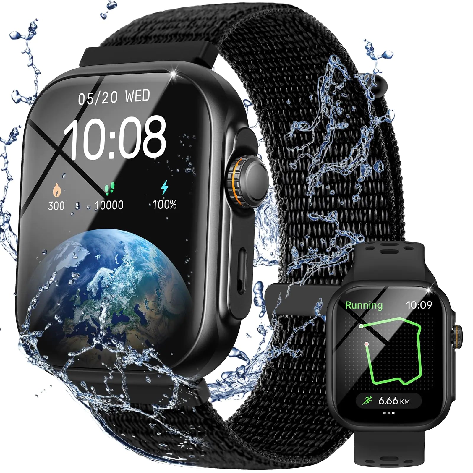Parsonver GOPO2 Smart Watch for Men Women Built-in GPS Bluetooth Calling 30M Waterproof