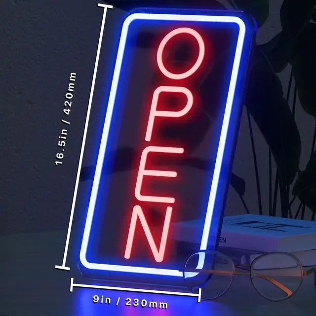 Retail LED Neon Store Open Sign Light For Storefront Businesses